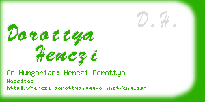 dorottya henczi business card